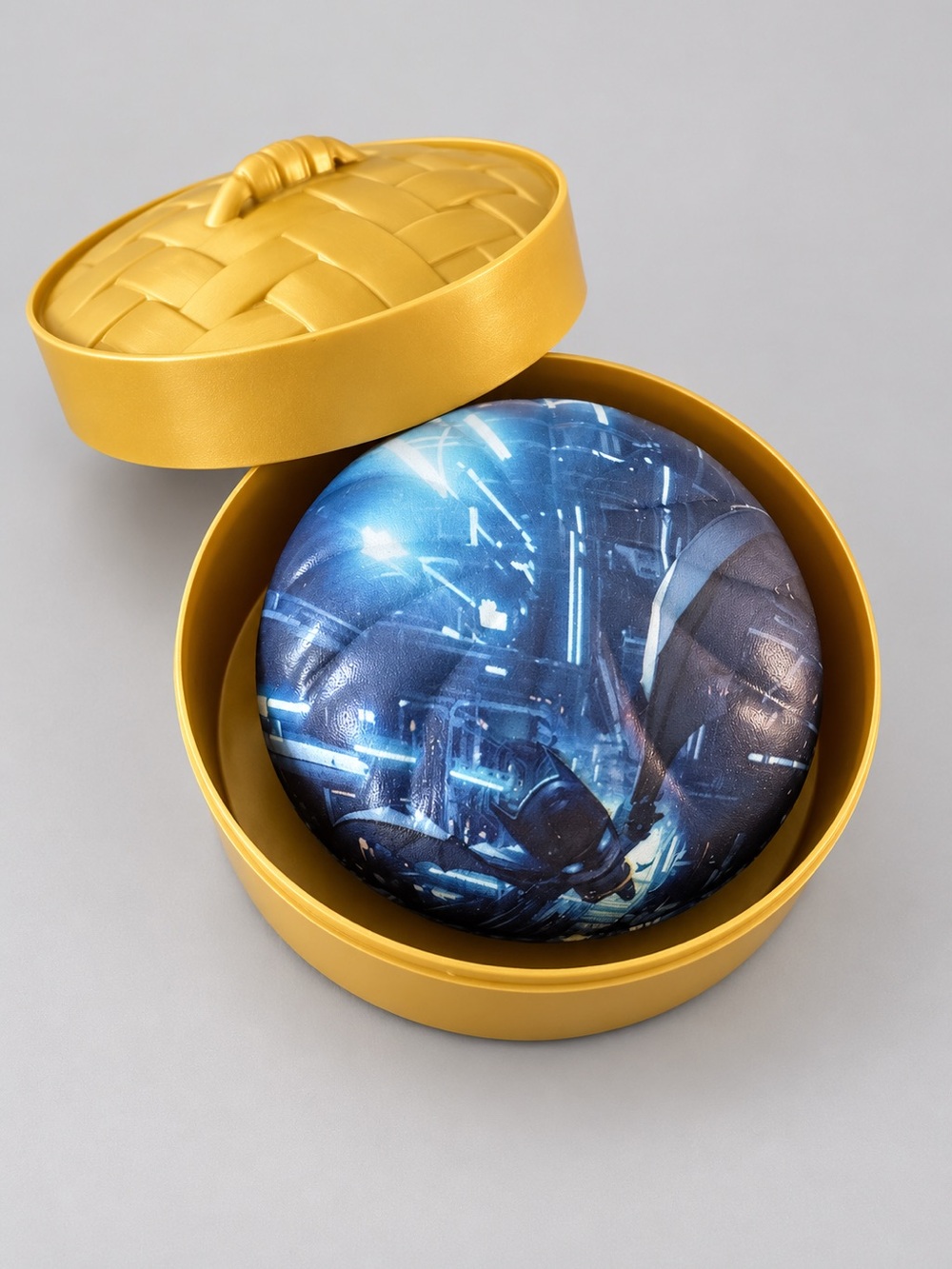 Batman Foam Squishy Dumpling with Gold Storage Case